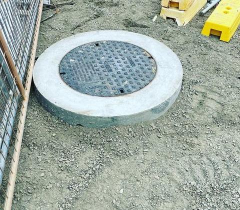 Sewer manhole construction Geelong
