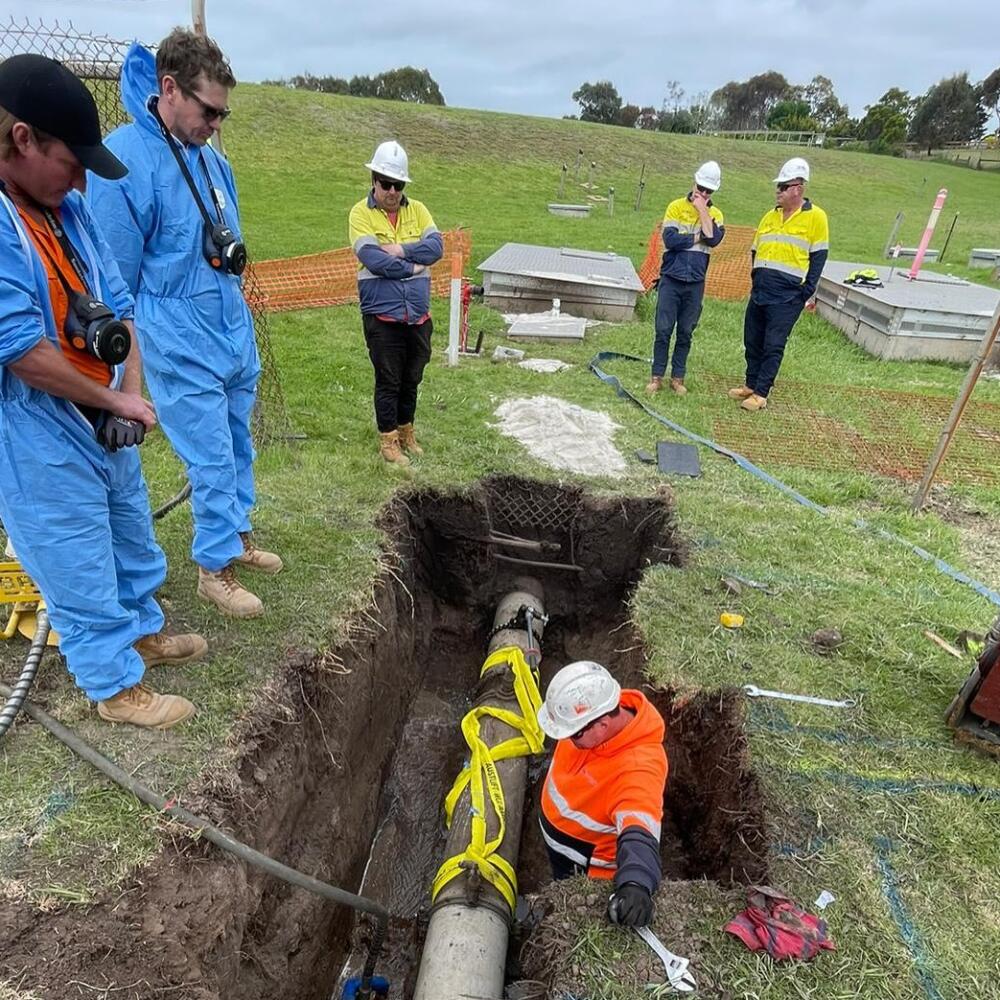 Water main installation across Victoria