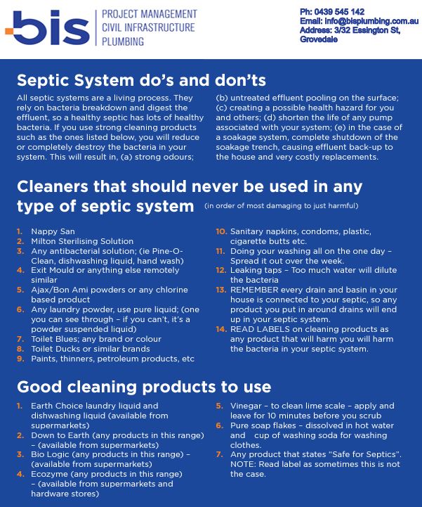 Download Septic Do's and Dont's
